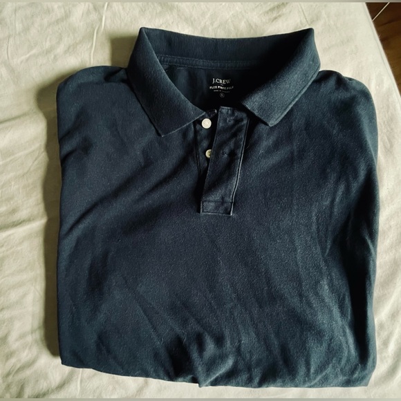 J.Crew Flex Pique Navy Blue Polo - Picture 5 of 5